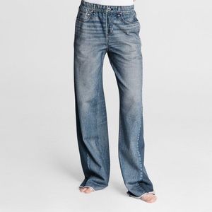 Miramar Screen printed wide leg sweatpant